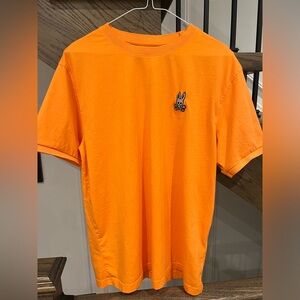 Psycho Bunny orange tshirt